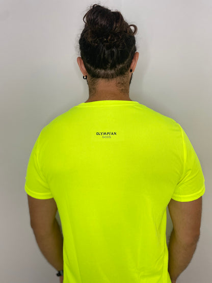 Men Neon Yellow T-Shirt